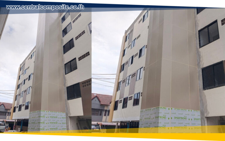 รีวิวผลงานการติดตั้งแผ่นอลูมิเนียมคอมโพสิต