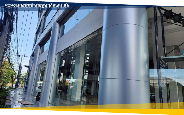 รีวิวผลงานการติดตั้งแผ่นอลูมิเนียมคอมโพสิต